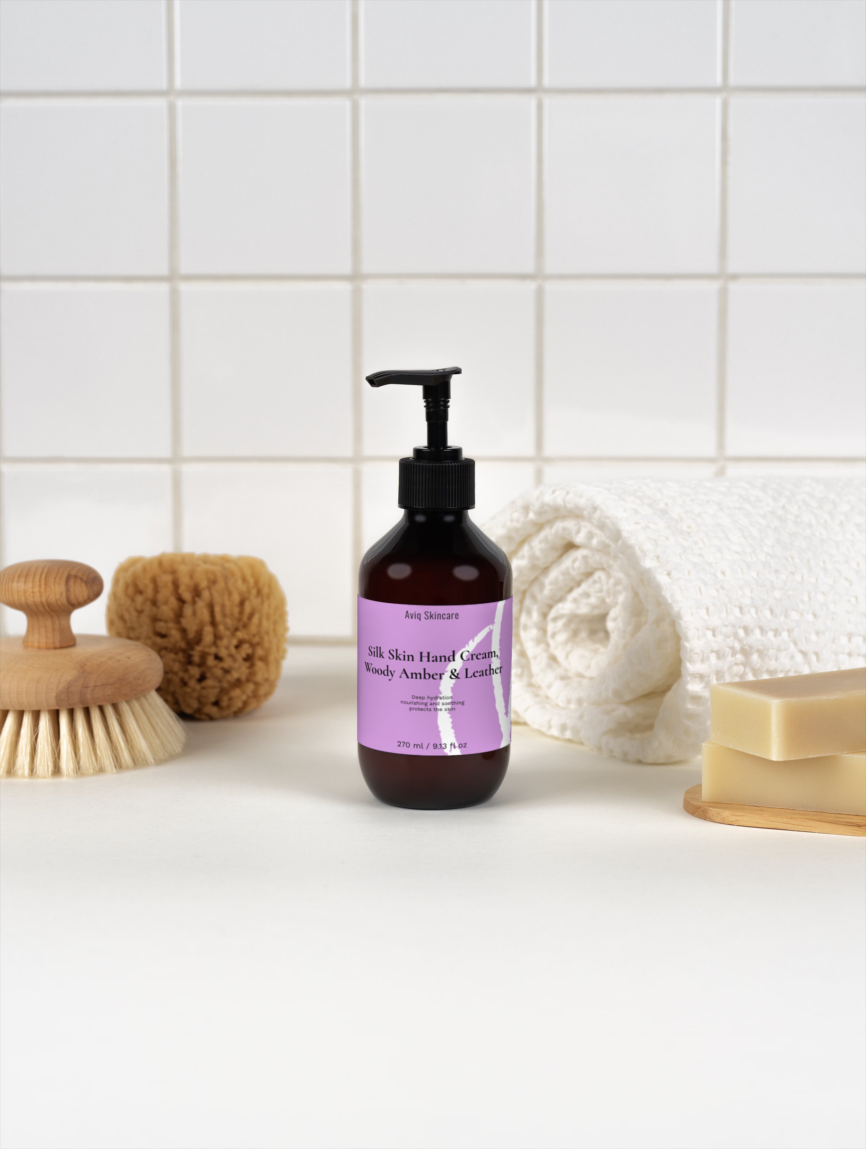 Silk Skin Hand Cream, Woody Amber & Leather